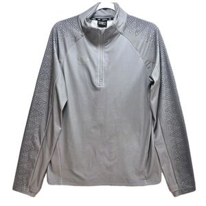 Umbro Track Jacket Quarter Zip Mens M  Athleisure Comfy Gray Soccer Athletic